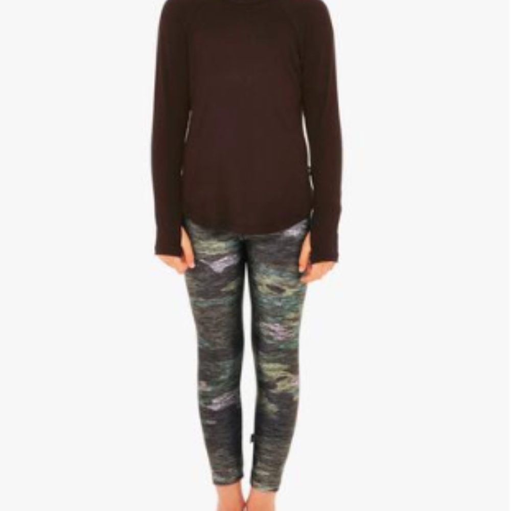 Terez Heathered Camo Girls Legging N17